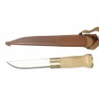 سكين صيد يد خشب مع جراب جلد 