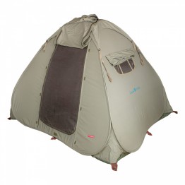خيمة رحلات تلقائية الوقوف رباعية قماش قطني اخضر 250*250/ 180 سم بجراب السنيدي 